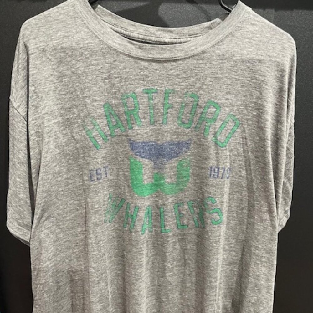 Hartford Whalers NHL Vintage Logo T-Shirt 3XL — Tri-Blend